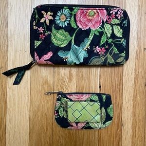 Vera Bradley Black Floral Print Set